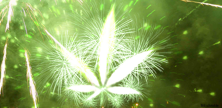 Cannabis feuerwerk-neujahr-sylvester-party